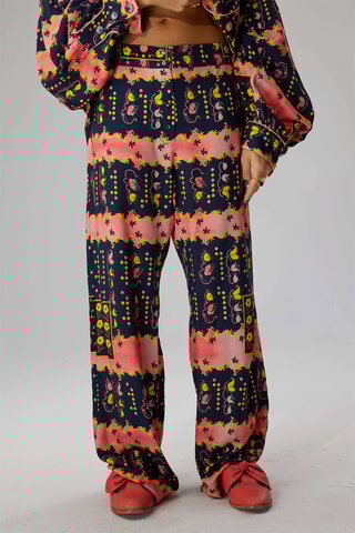 Pantalón Spartacus - Azul noche y coral