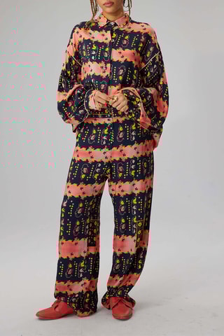 Pantalón Spartacus - Azul noche y coral