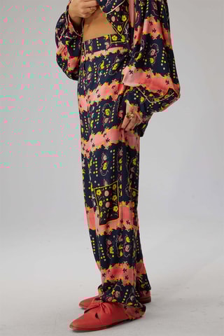 Pantalón Spartacus - Azul noche y coral