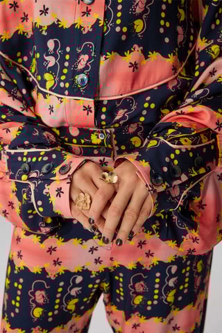 Pantalón Spartacus - Azul noche y coral