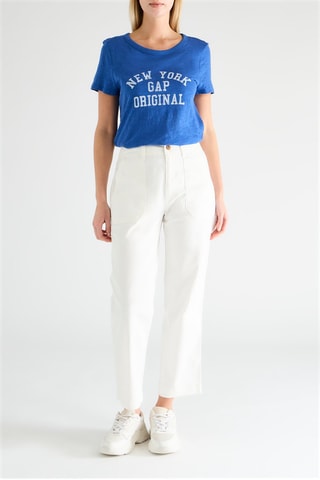 Pantalón recto - Blanco