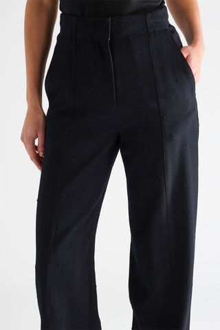 Pantalón de lana virgen - Negro