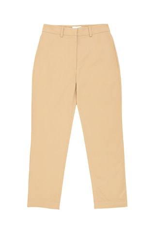 Pantalón chino slim fit 7/8 de algodón orgánico - Beige