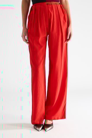 Pantalón de seda - Rojo