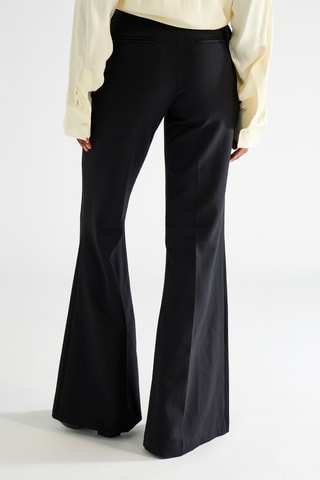 Pantalón bootcut de algodón orgánico - Negro