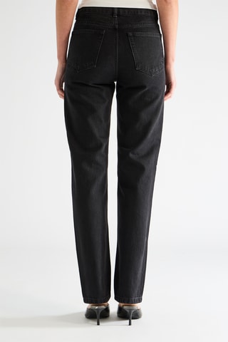 Vaquero de algodón orgánico de tiro alto - Negro