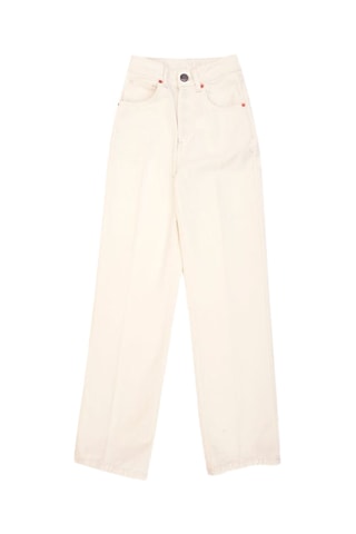 Vaquero de algodón orgánico - Blanco