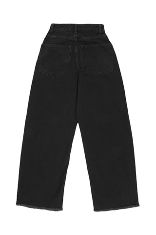 Vaquero wide leg de algodón orgánico - Negro