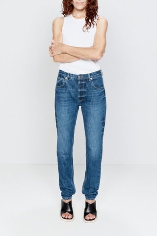 Vaquero skinny fit de algodón orgánico - Azul