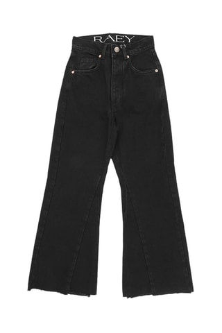 Vaquero flare de algodón orgánico - Negro