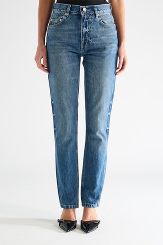 Vaquero slim fit de algodón orgánico - Azul cobalto