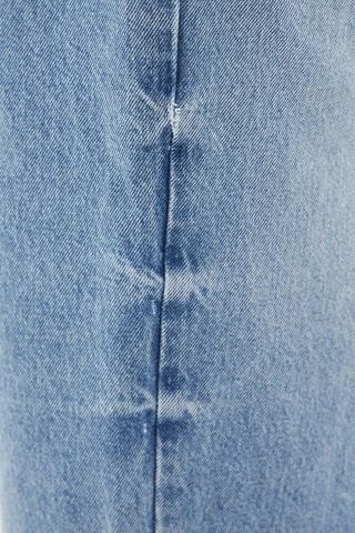 Vaquero tapered de tiro alto de algodón orgánico - Azul claro