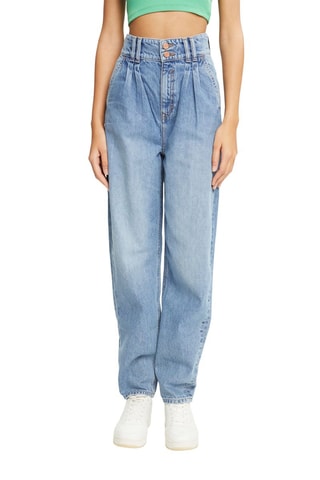 Vaquero wide leg de tiro alto - Azul