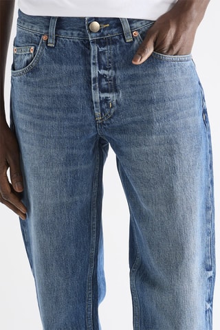 Vaquero de algodón orgánico - Azul cobalto - Raey