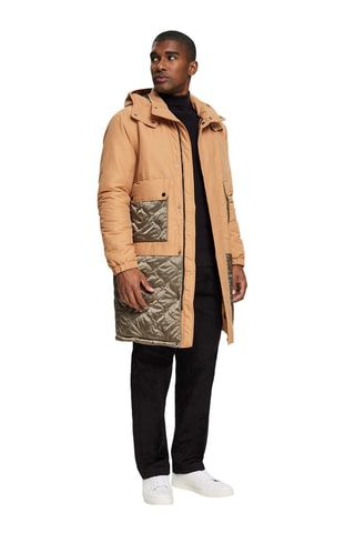 Abrigo con capucha - Beige