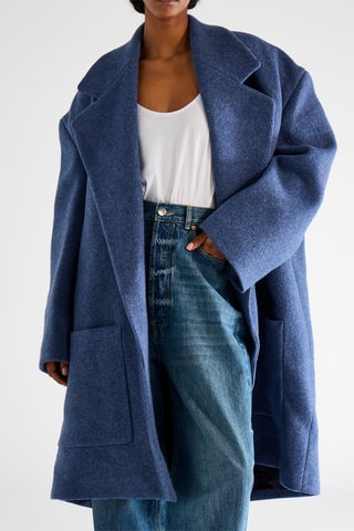 Abrigo de lana - Índigo