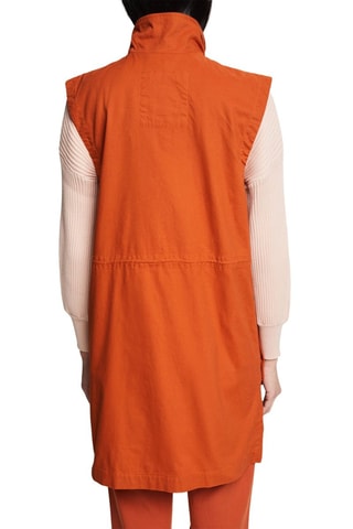 Chaleco largo - Rojo teja