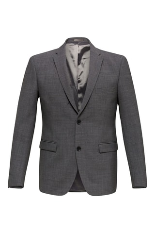 Chaqueta de lana - Gris oscuro jaspeado