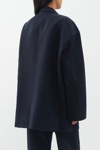 Chaqueta de algodón orgánico - Azul marino - Raey