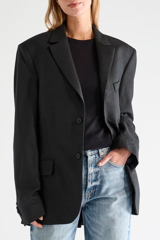 Chaqueta de lana - Gris oscuro - Raey