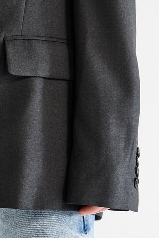 Chaqueta de lana - Gris oscuro - Raey