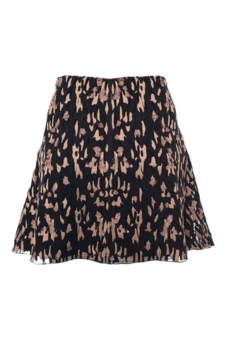 Top bustier de seda - Negro