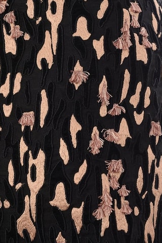 Top bustier de seda - Negro