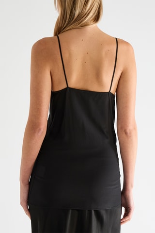 Top de seda - Negro