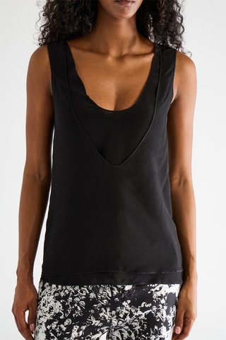 Top de seda - Negro - Raey