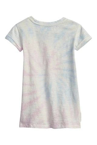 Vestido camiseta tie-dye - Violeta