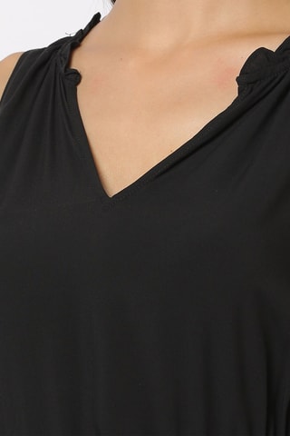 Vestido evasé - Negro