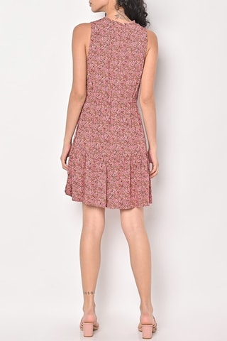 Vestido evasé - Rosa