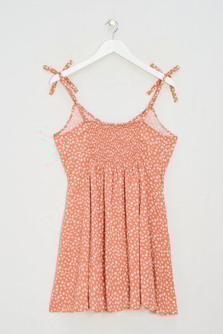 Vestido evasé - Marrón