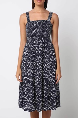 Vestido midi - Azul marino