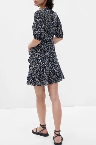 Vestido cruzado - Negro