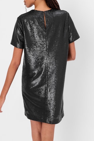 Vestido recto - Negro