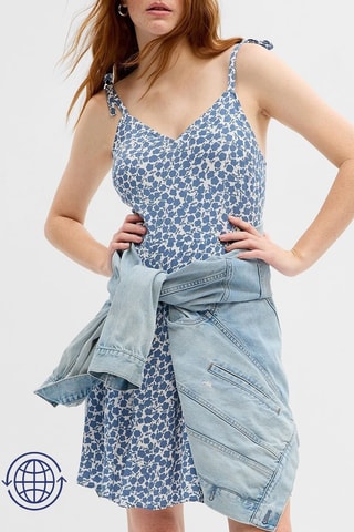 Vestido sin mangas - Azul