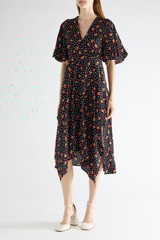 Vestido midi - Negro