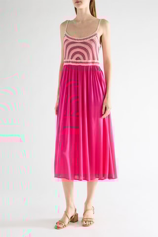 Vestido sin mangas - Fucsia