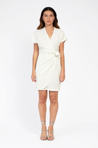 Vestido cruzado - Crudo