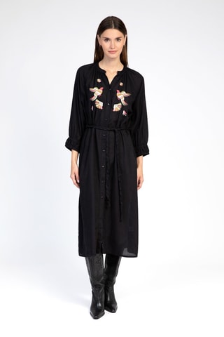 Vestido camisero - Negro