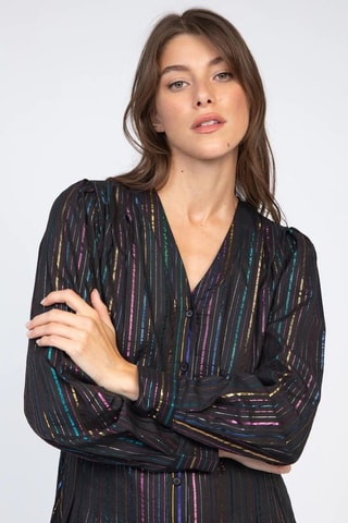 Vestido camisero - Negro