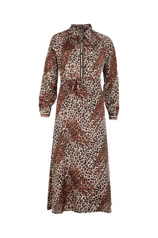 Vestido midi - Marrón