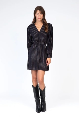 Vestido evasé - Negro