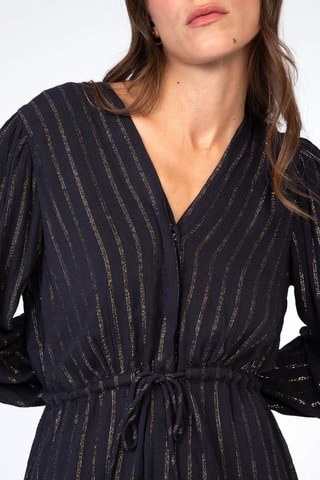 Vestido evasé - Negro