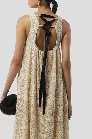 Vestido sin mangas Sperone - Beige