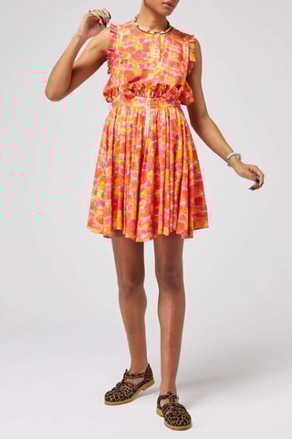 Falda recta - Naranja