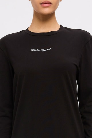 Vestido efecto doble prenda - Negro