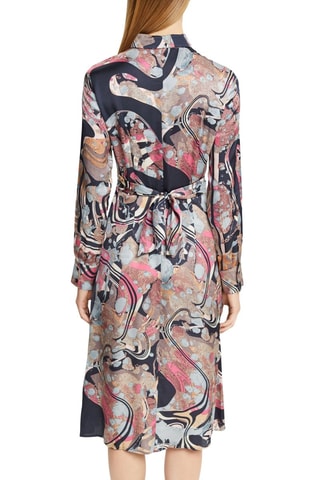 Vestido midi - Azul marino