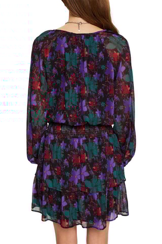 Vestido - Verde oscuro y violeta